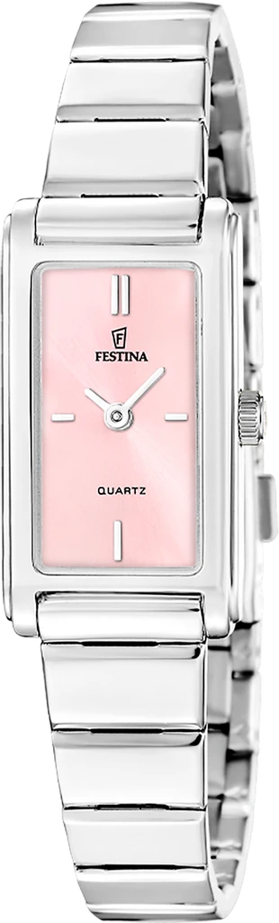 Наручные часы женские Festina F20767/2 Mademoiselle со стальным корпусом WR 30 м и розовым циферблатом