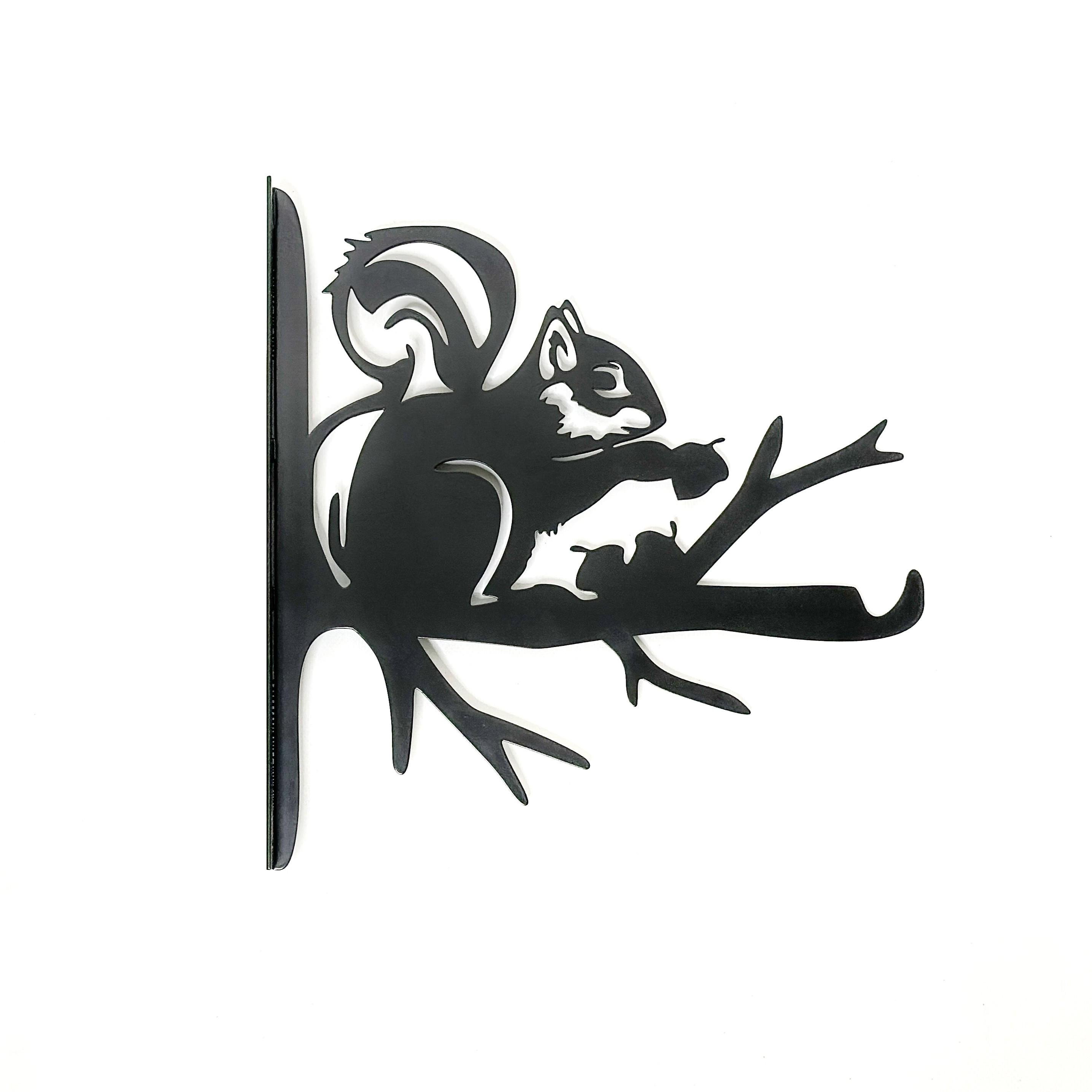 Кронштейн Белка для кашпо с цветами настенный метал Черный (М001)