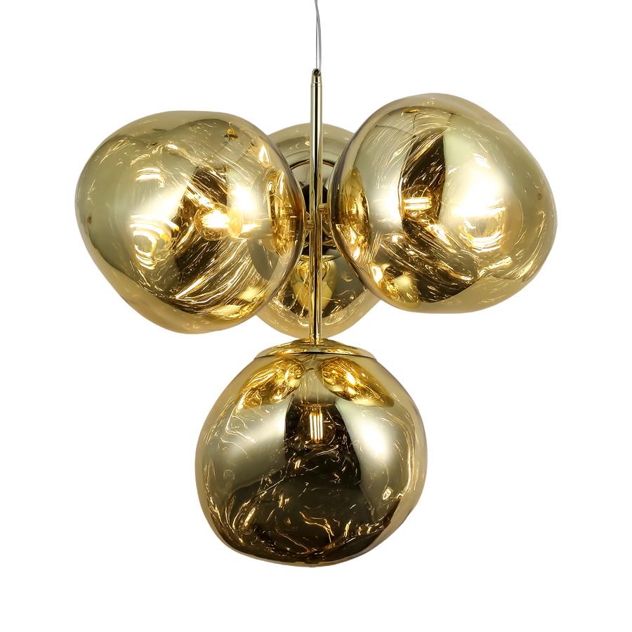 Люстра подвесная 793CH01-4 GD 280 E27 с 4 необычными плафонами Золотой - фото 3 Люстра подвесная 793CH01-4 GD 280 E27 с 4 необычными плафонами Золотой - фото 3