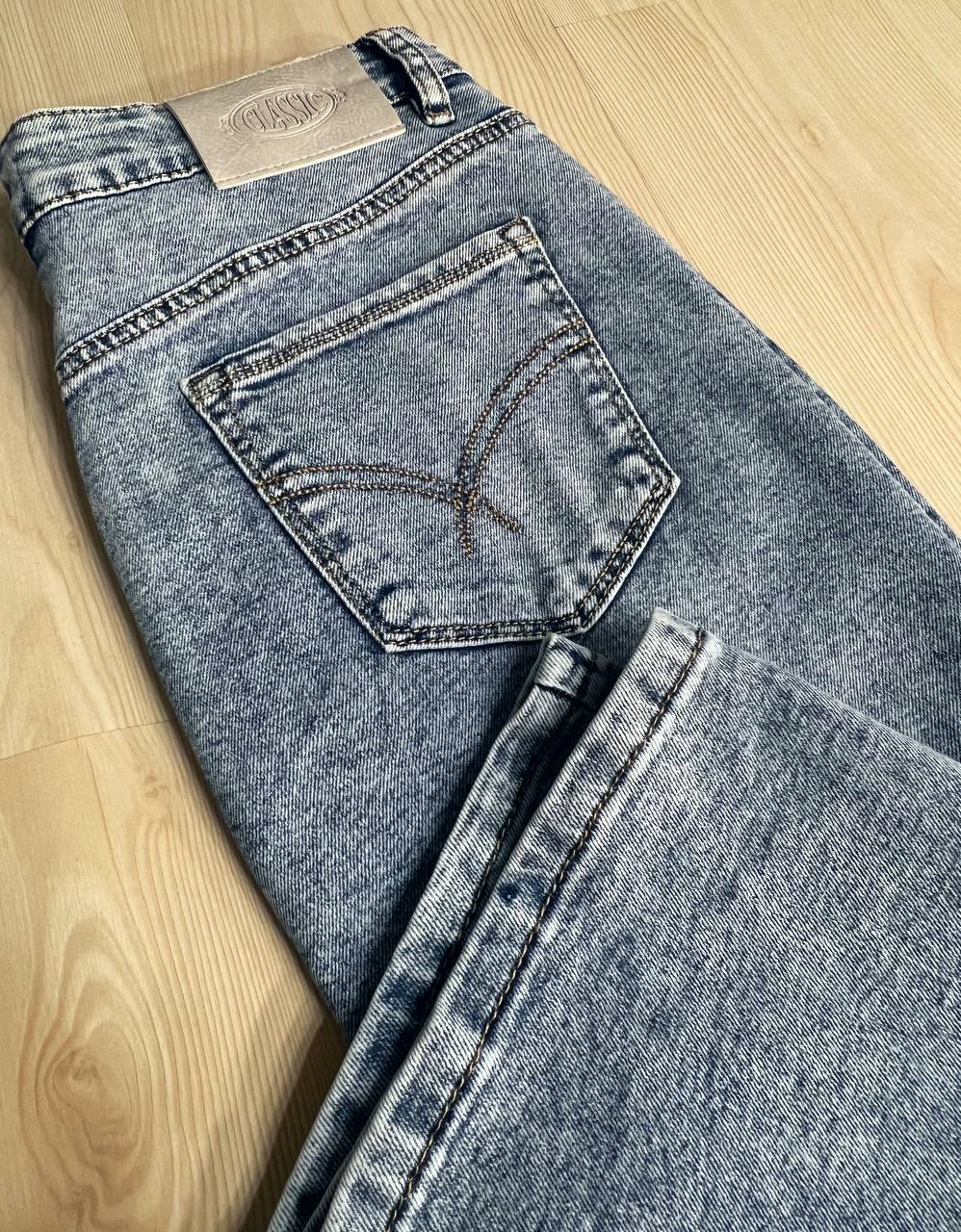 Спідниця джинсова жіноча Vanver 8118 з розрізом ззаду р. 32 Блакитний (26881530) - фото 9