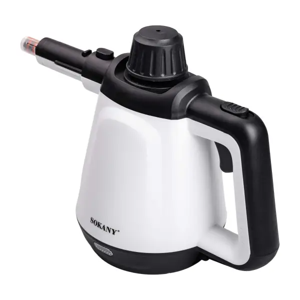 Пароочиститель Sokany SK-11047 ручной с набором насадок Белый (HP-UR-1) - фото 3