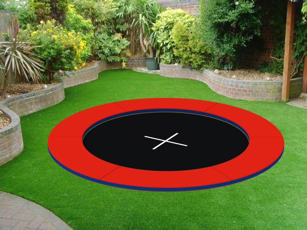 Батут грунтовый Kidigo Circle 2,4х2,4 м (2690868574)