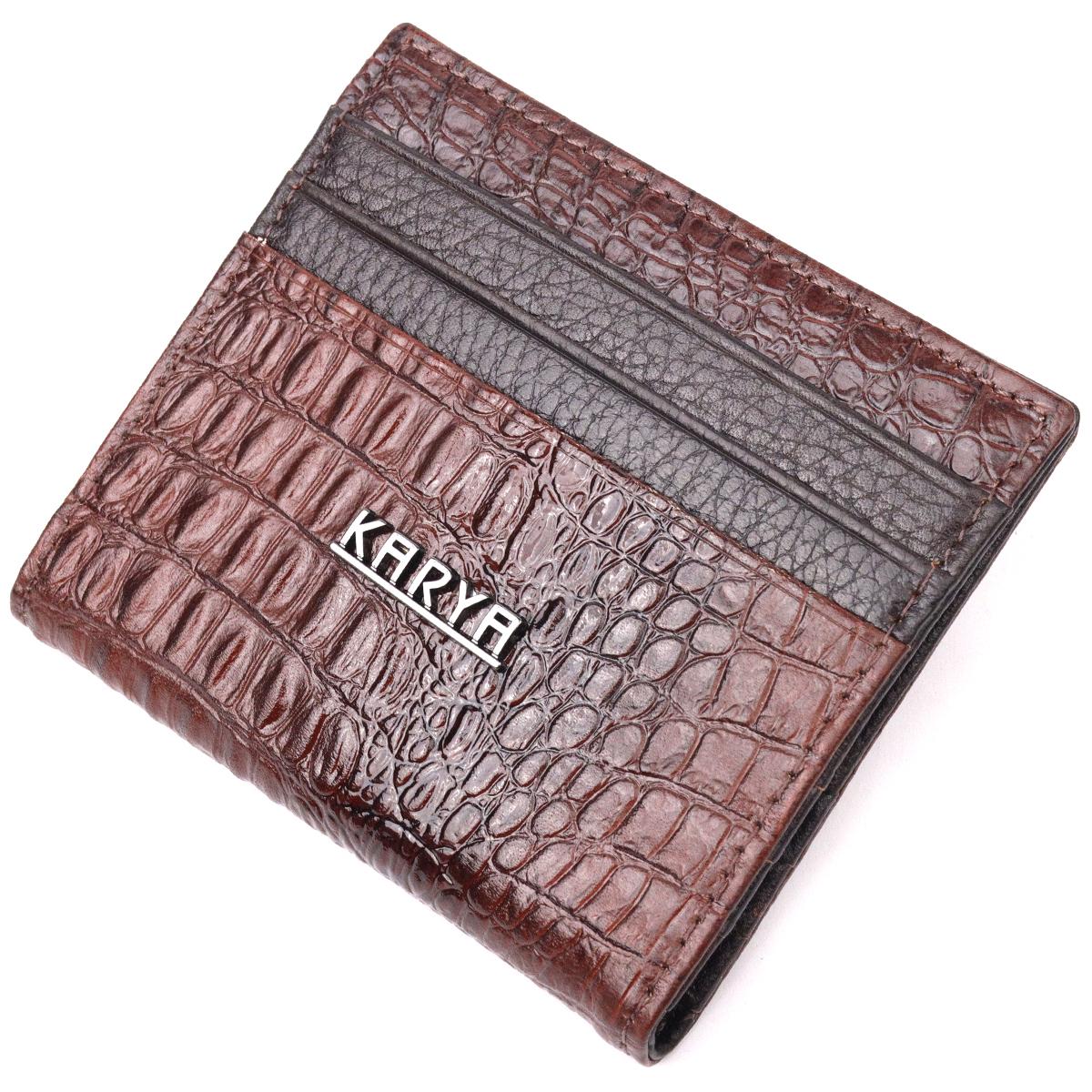 Визитница Karya 20994 Коричневый