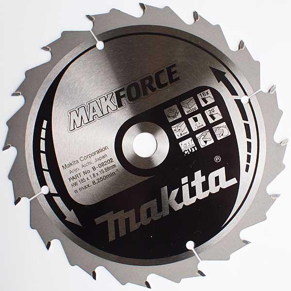 Диск пильный по дереву Makita Makforce 185х15,88 мм 16T