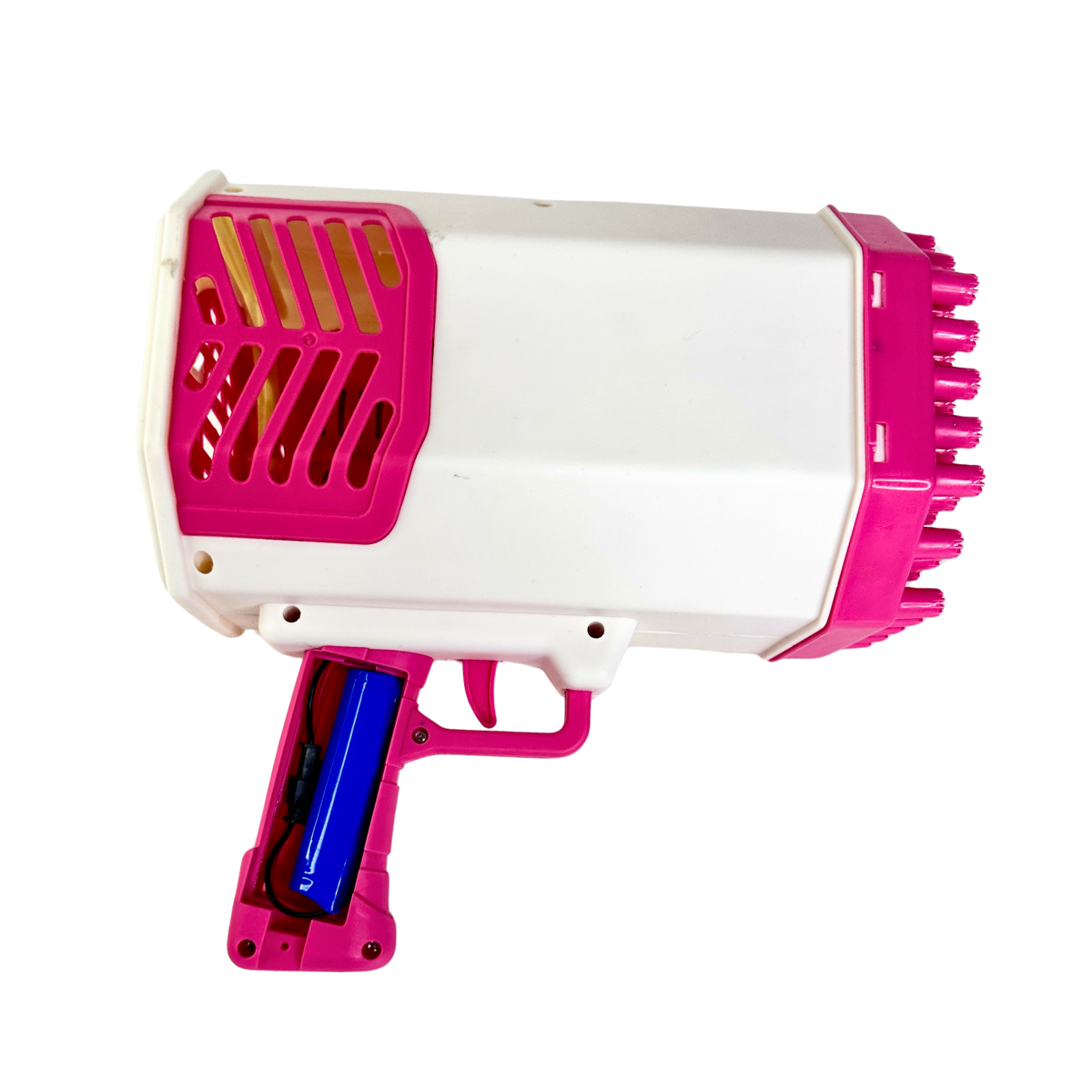 Пистолет пузырьковый Bubble Gun с LED-подсветкой 69 отверстий Розовый (RBG-40-Pink)