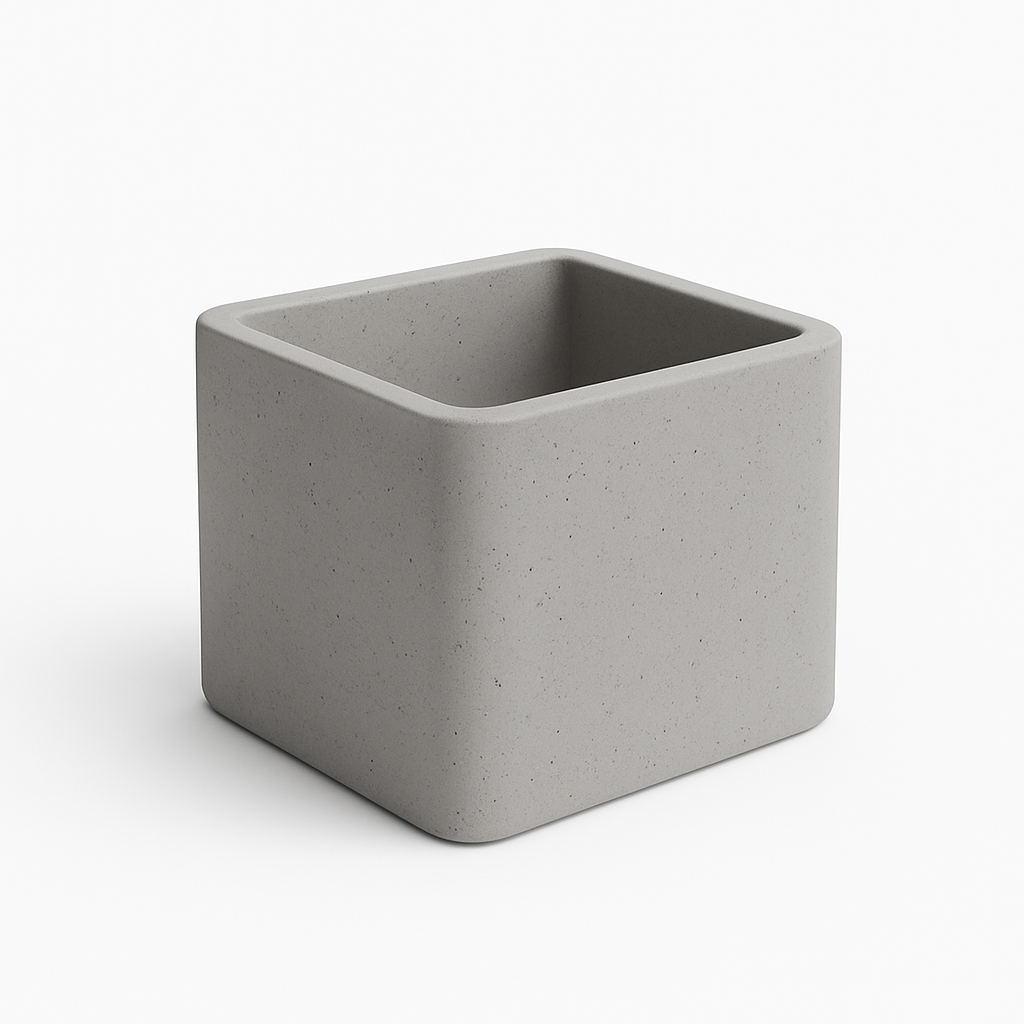 Вазон вуличний Модерн бетонний 500х500х1000 мм Сірий (2482213545)