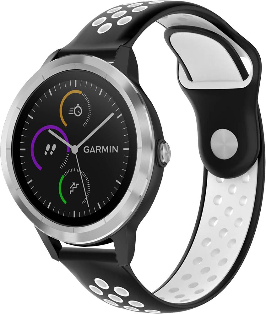 Ремешок Sport для Garmin Vivoactive 3 Black/White (23031-1E)