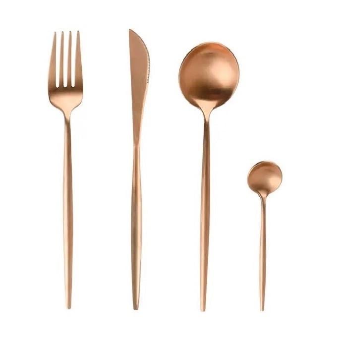 Набір столових приладів REMY-DECOR 4 пр. Рожеве золото