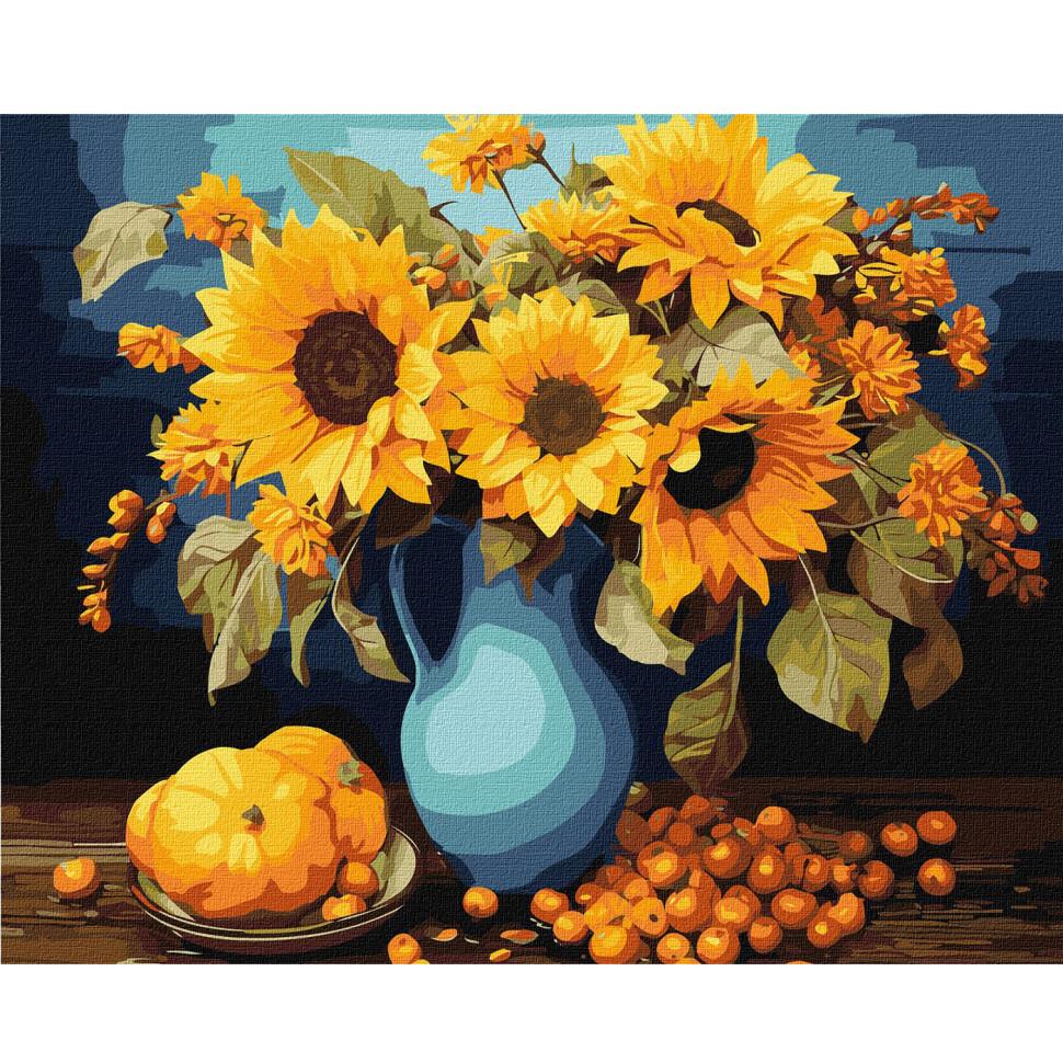 Картина за номерами Ідейка Соняшникова гармонія 40x50 см (KHO3264)