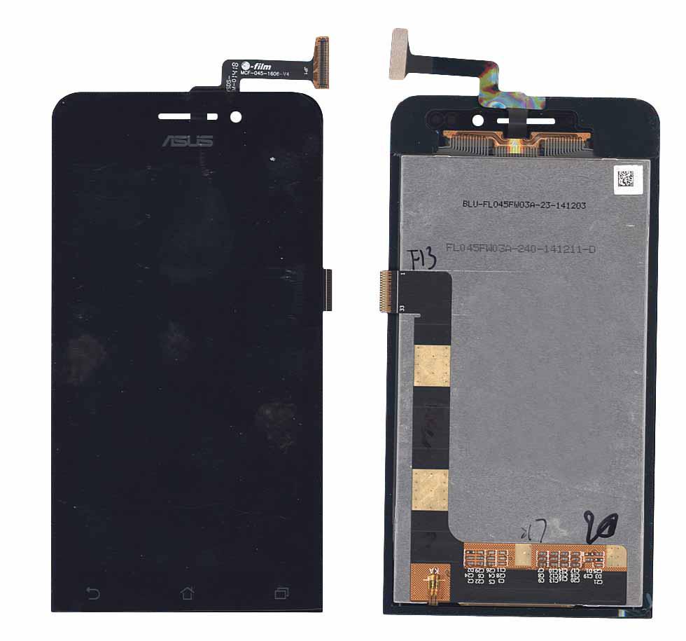 Матрица с тачскрином для телефона Asus ZenFone 4 A450CG Черный Матрица с тачскрином для телефона Asus ZenFone 4 A450CG Черный