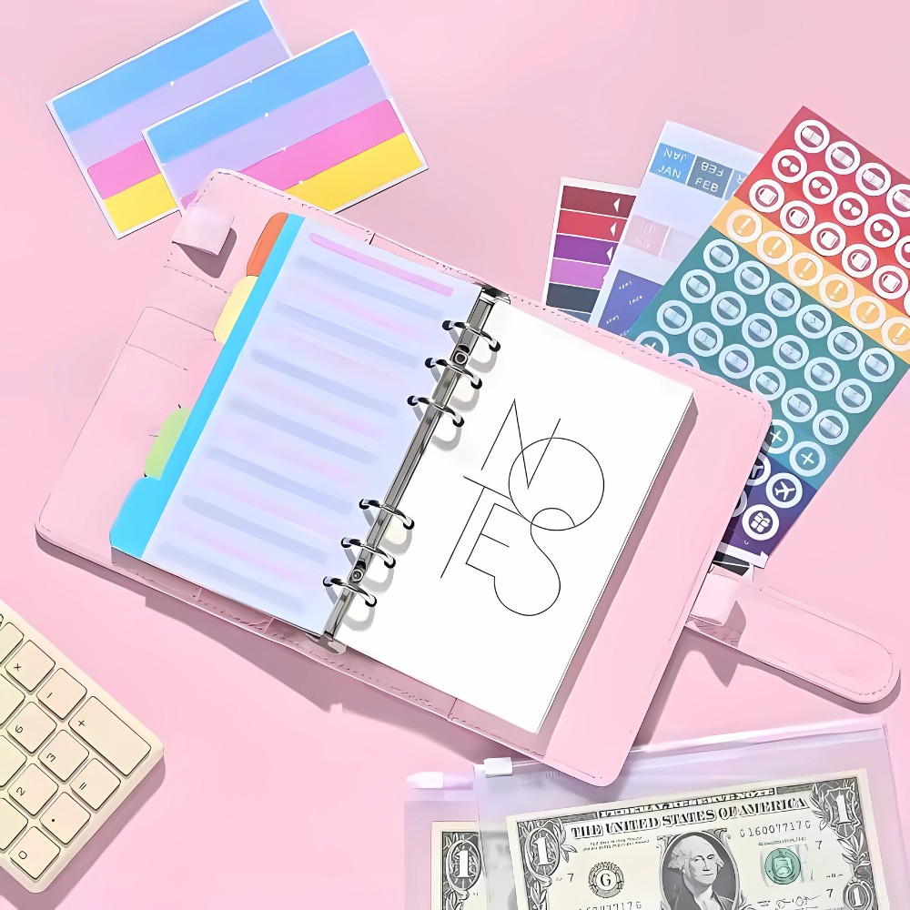 Блокнот-планер для грошей бюджету та зберігання фінансів/для ведення обліку доходу формат А6 Рожевий - фото 4