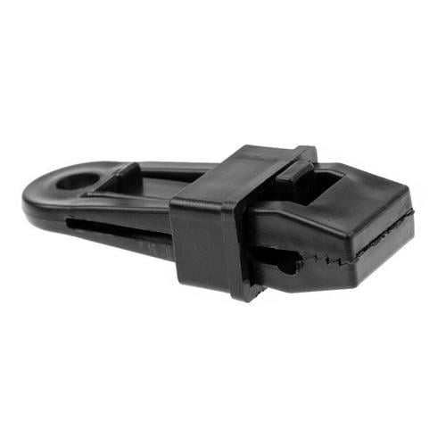 Затискач для тенту крокодил для брезенту з отвором пластик 5 шт. Black (928155) - фото 2 Затискач для тенту крокодил для брезенту з отвором пластик 5 шт. Black (928155) - фото 2