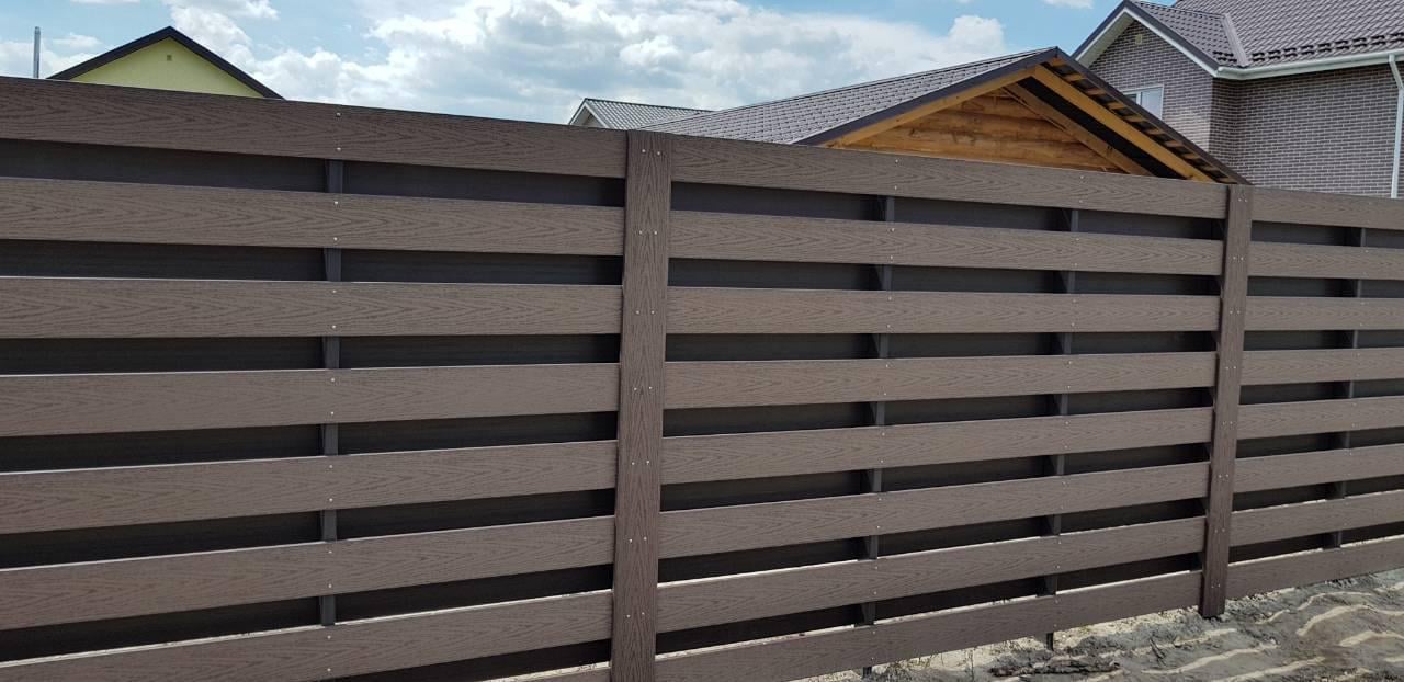 Штакетник із ДПК 100х10х3000 мм односторонній Горіх (9858346) - фото 2 Штакетник із ДПК 100х10х3000 мм односторонній Горіх (9858346) - фото 2