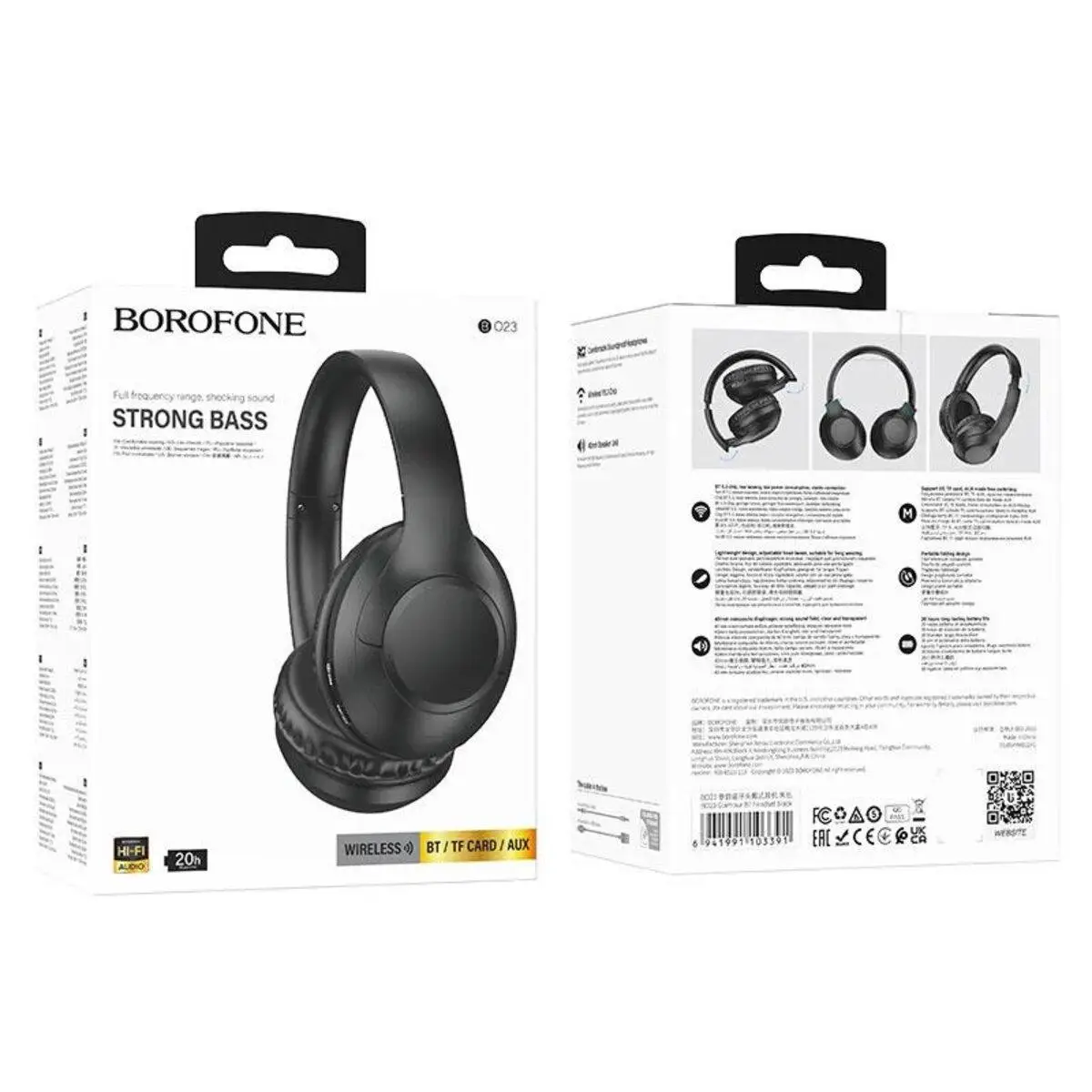 Наушники Borofone BO23 Glamour BT headset Black - фото 5