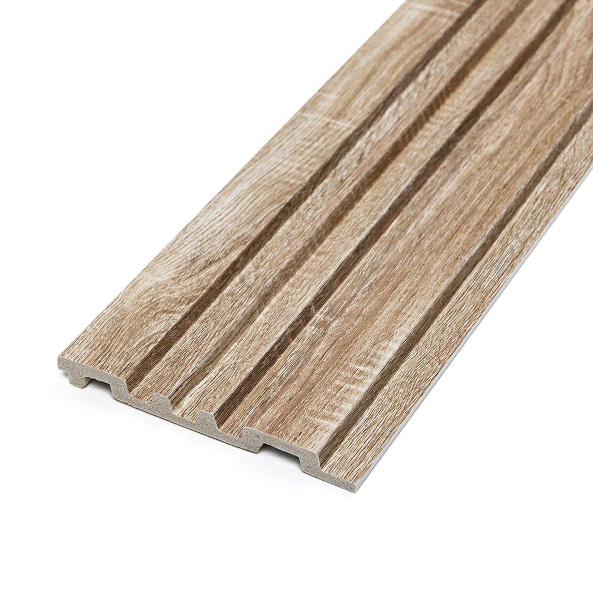 Рельс декоративный PS 2900х120х12 мм Дуб (SW-00002136) - фото 1 Рельс декоративный PS 2900х120х12 мм Дуб (SW-00002136) - фото 1