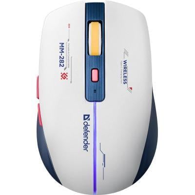 Компьютерная мышка Defender Dila MM-282 Wireless White/Blue (52282)