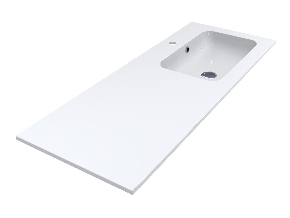 Умивальник Miraggio DELLA 1200 R глянсовий Білий (84054) Умивальник Miraggio DELLA 1200 R глянсовий Білий (84054)