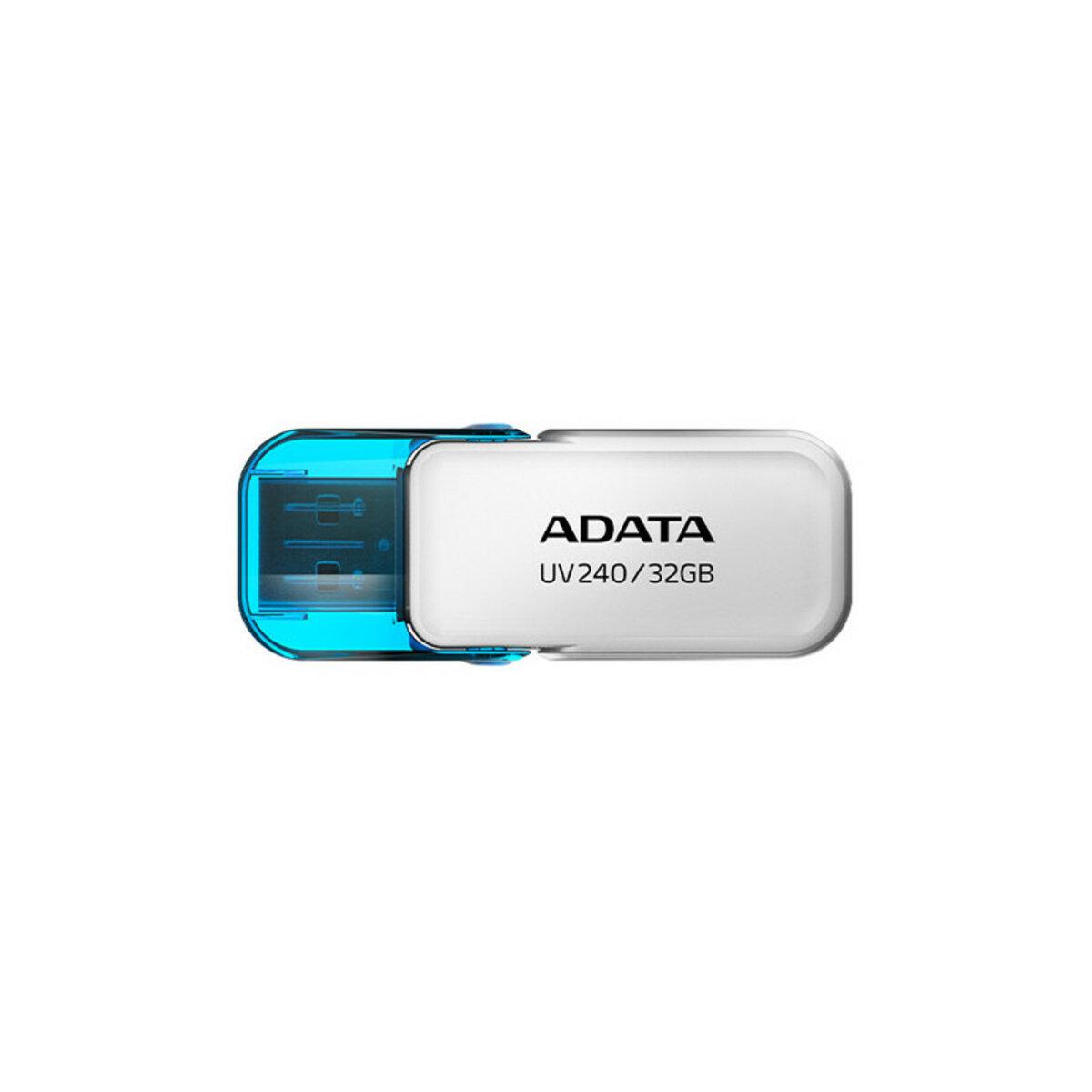 Флеш-память A-DATA AUV 240 USB2.0 32 Gb White (568855)