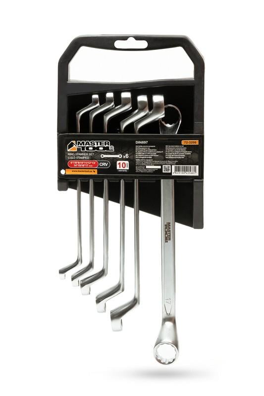 Ключі накидні MasterTool COLD 72-3206 6 шт. 6х7-16х17 мм (DIN897)