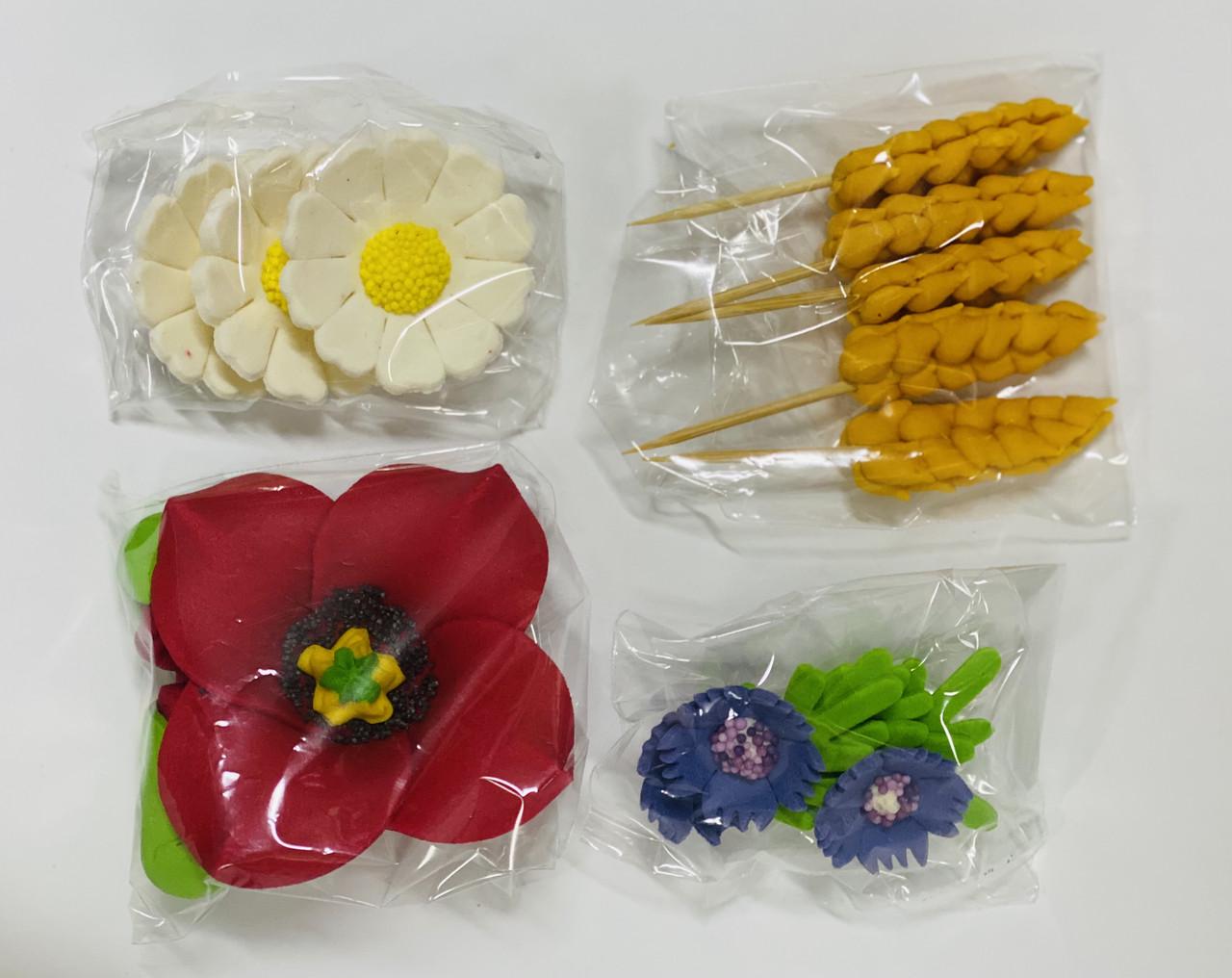 Квіти їстівні з цукрової мастики на торт (1540114027) - фото 2 Квіти їстівні з цукрової мастики на торт (1540114027) - фото 2