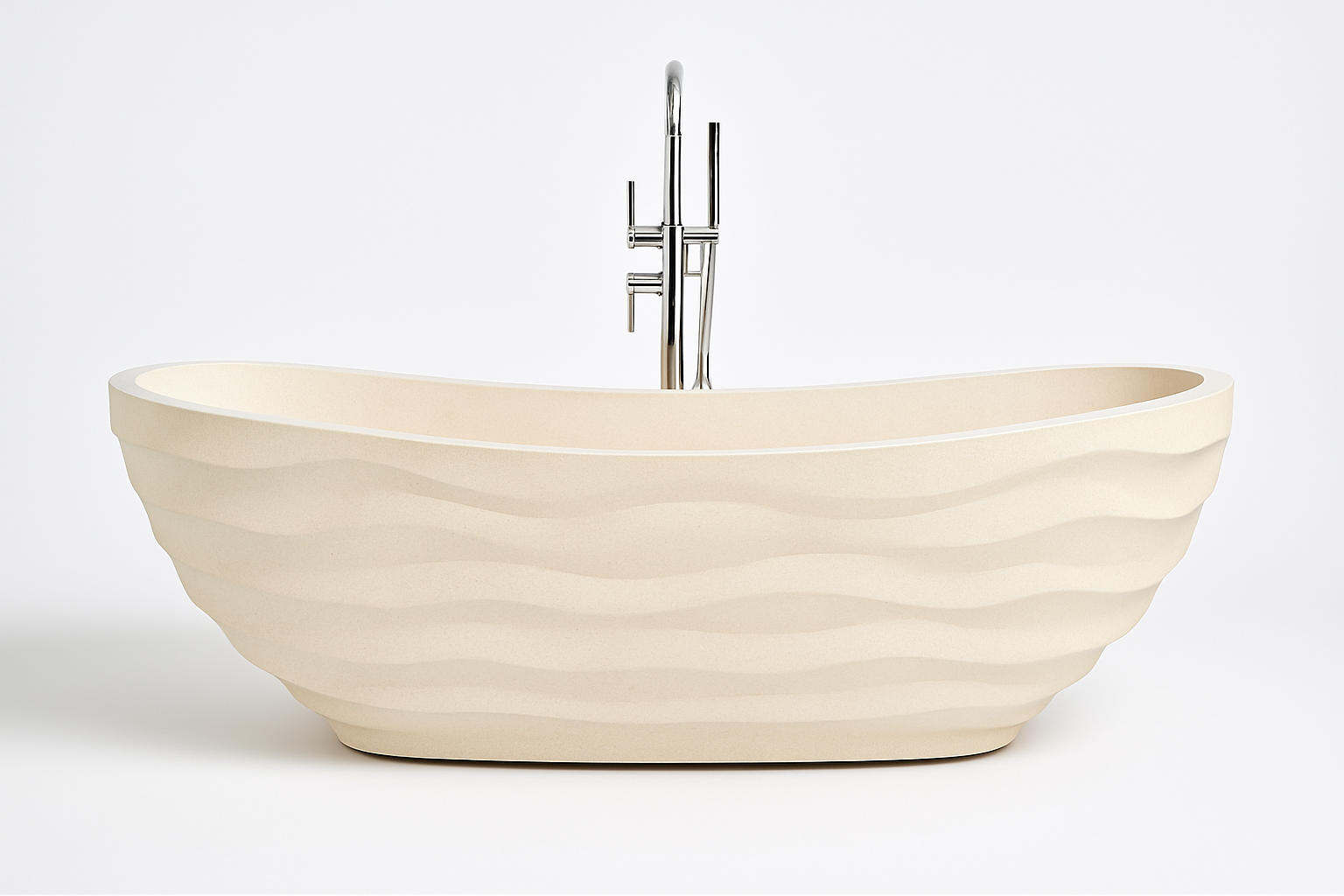 Ванна каменная Cream Wave овальная (RS-16)