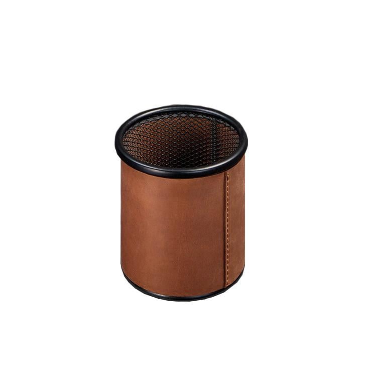 Стакан для ручек в кожаном чехле Crazy Horse Светло-коричневый (A-027807) - фото 1 Стакан для ручек в кожаном чехле Crazy Horse Светло-коричневый (A-027807) - фото 1