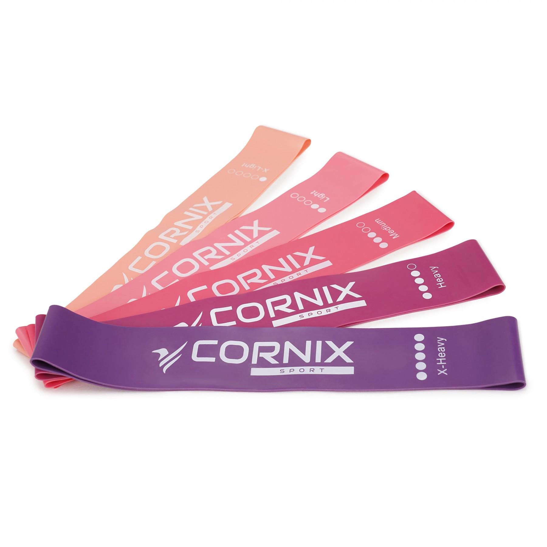 Резинки для фитнеса Cornix Mini Power Band 1-20 кг 5 шт. (XR-0046)