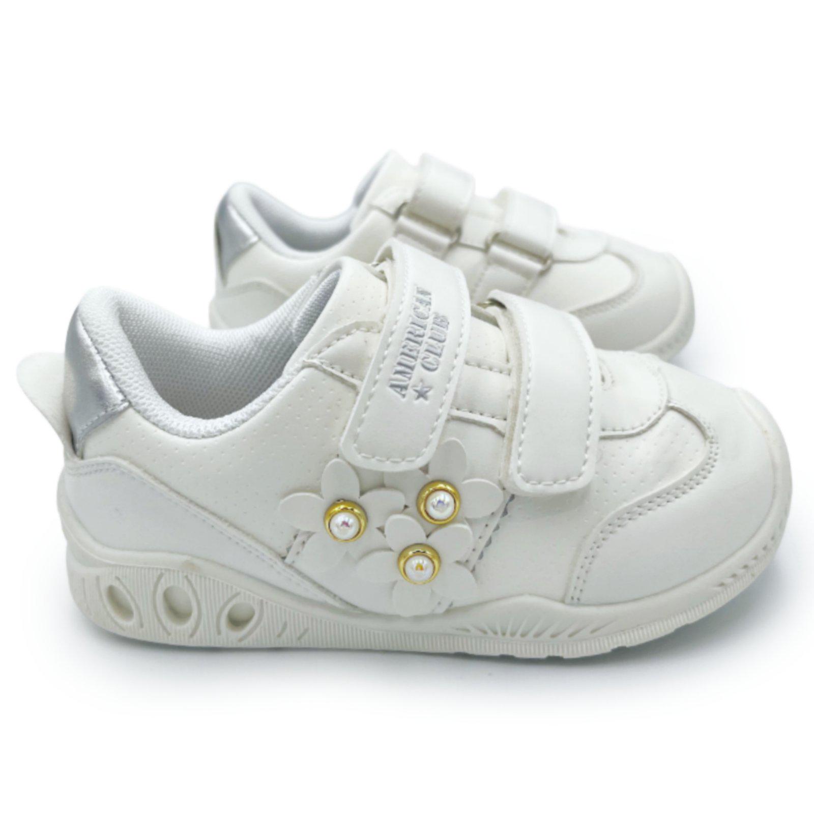 Кросівки для дівчинки American Club MV-1675s р. 20 Білий