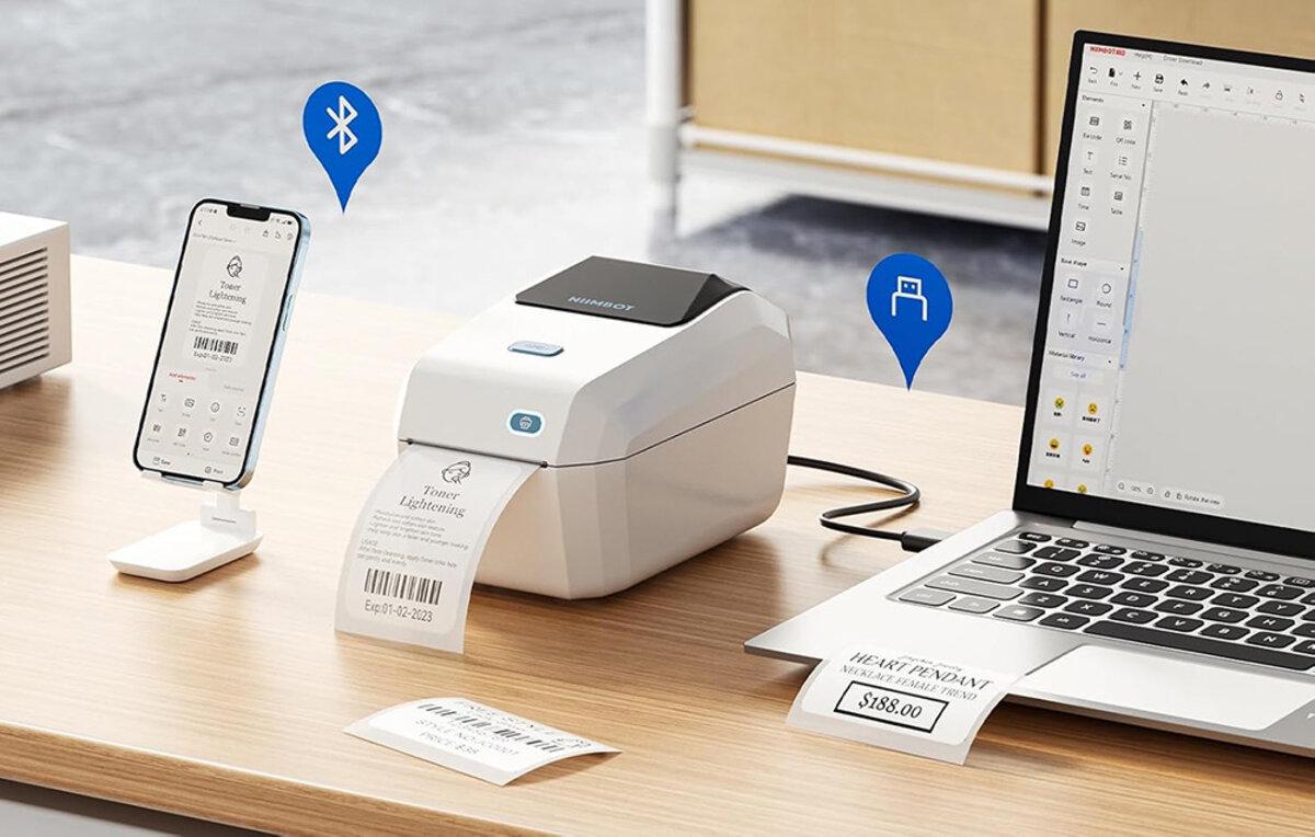 Термопринтер етикеток/стікерів NIIMBOT K3 Bluetooth USB White (1AE0F271605) - фото 4 Термопринтер етикеток/стікерів NIIMBOT K3 Bluetooth USB White (1AE0F271605) - фото 4