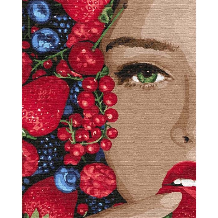 Картина по номерам Ідейка Сочная ягодка 40х50 см (KHO4739)