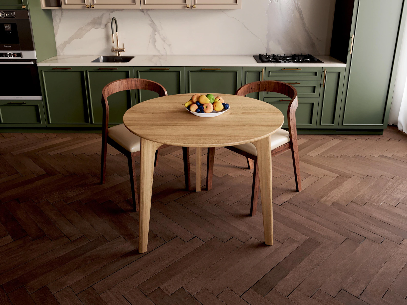 Обеденный стол Emil из массива дуба в современном стиле (2700944916) - фото 4