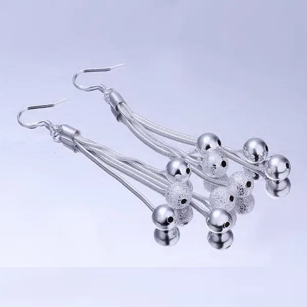 Сережки пензля з кульками (1358803878)