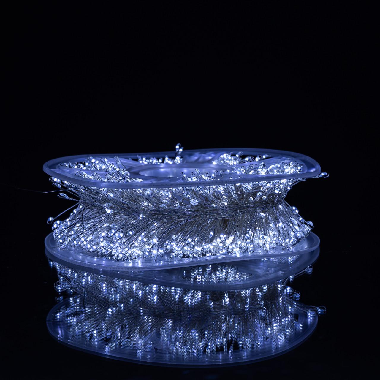 Гирлянда новогодняя D1500L50MWW Роса 50 м 1500 LED Холодный Белый (30123468)