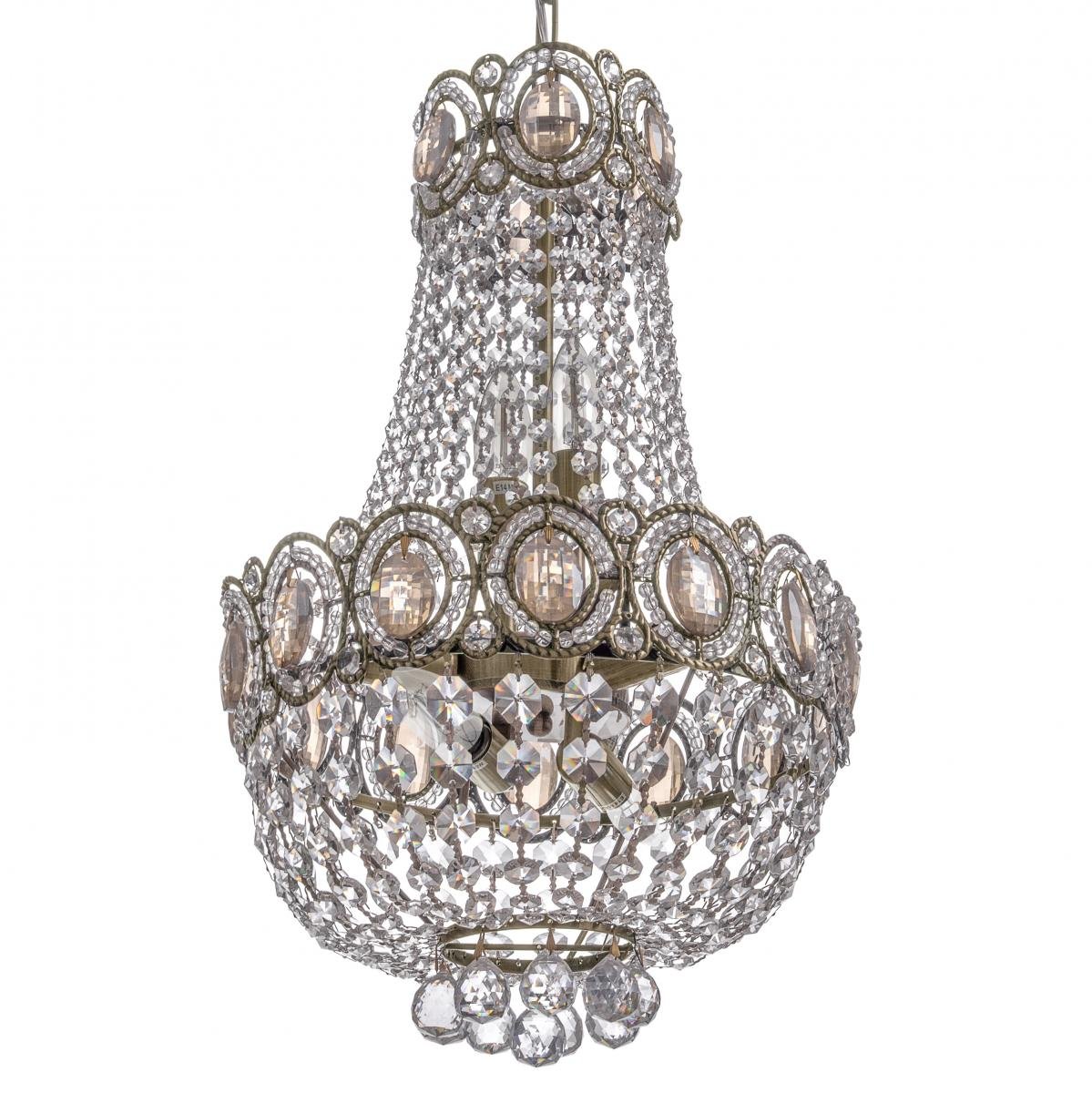 Люстра подвесная прованс хрустальная Brille BCL-375S/6 E14 - фото 2 Люстра подвесная прованс хрустальная Brille BCL-375S/6 E14 - фото 2