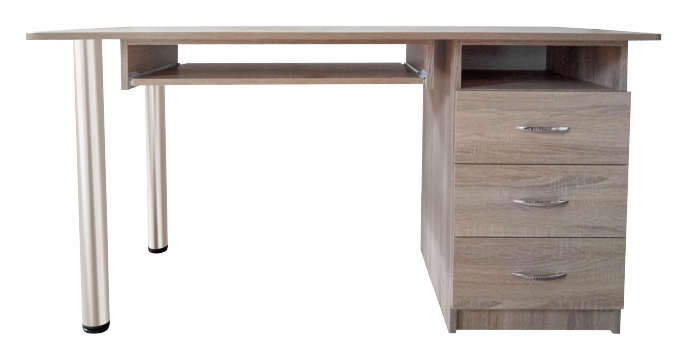 Стіл комп'ютерний МАКСІ-МЕблі Куба ST плюс 1100 Дуб трюфель (12316)