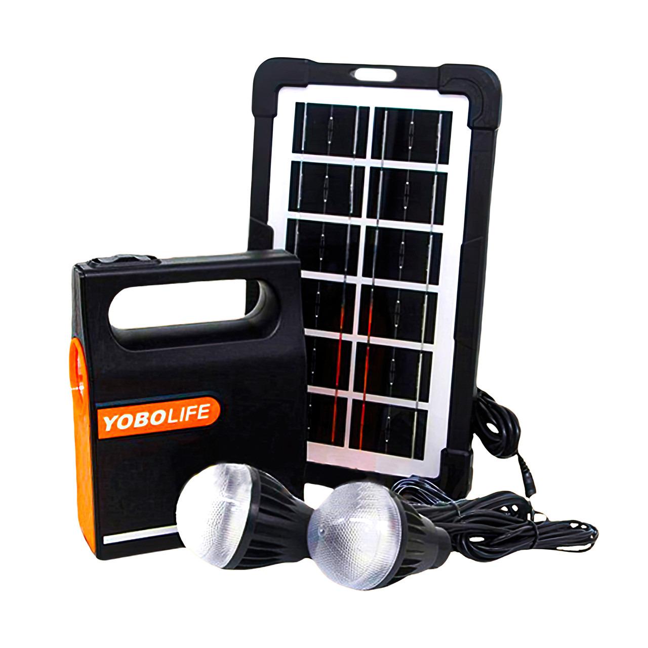 Переносная солнечная станция Solar Power Light System LM-3602 с фонарем для кемпинга (MS-12707)