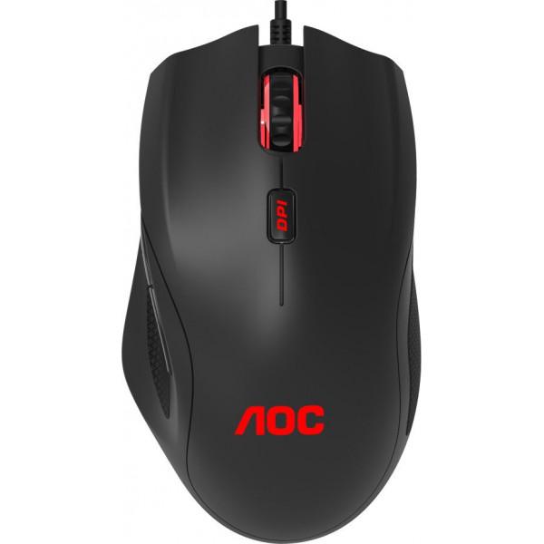 Миша AOC GM200 RGB PAW3519 Чорна (GM200DREE)