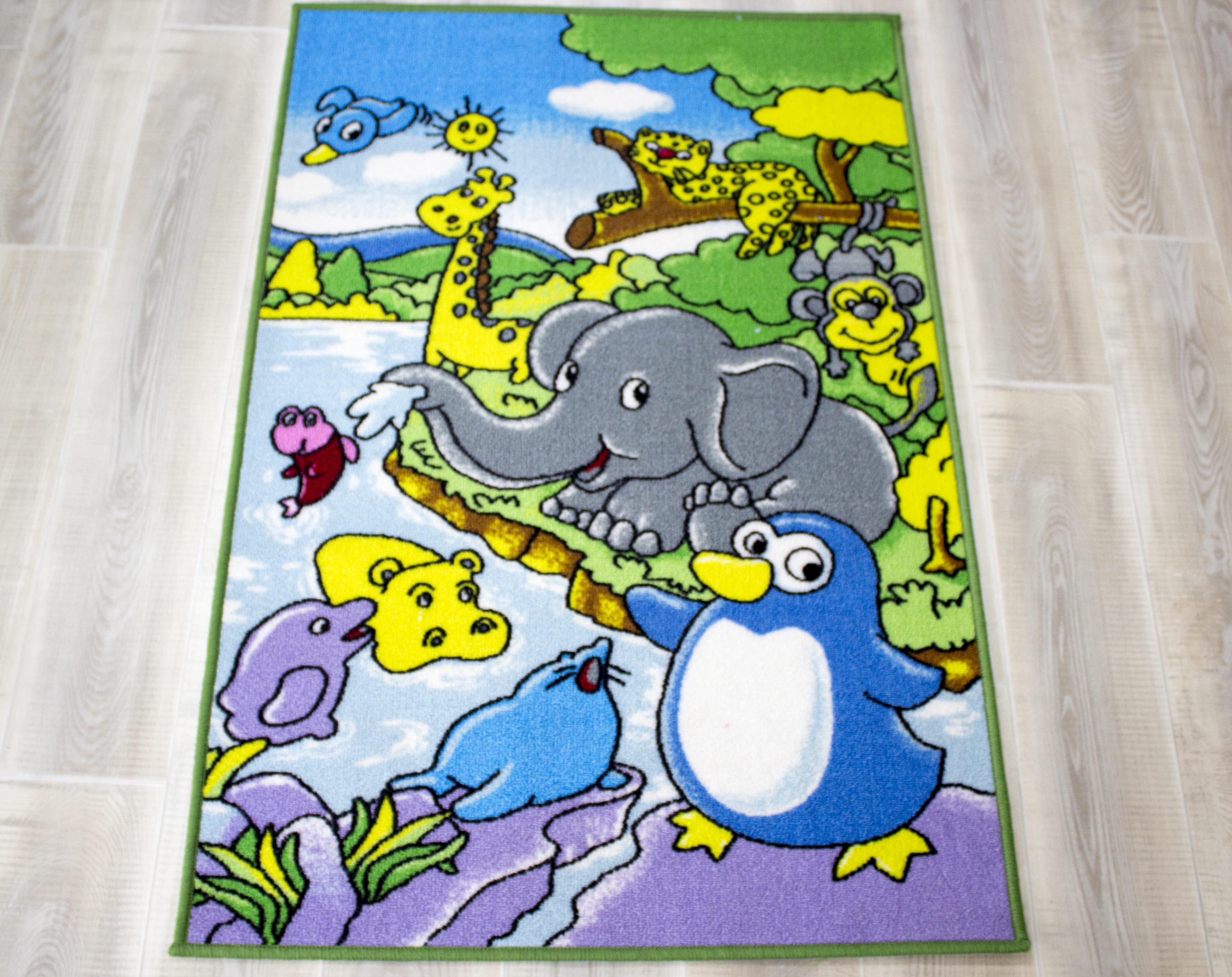 Коврик детский Животные 80x120 см - фото 3