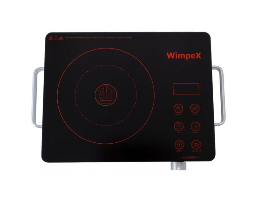 Инфракрасная настольная плита Wimpex WX-1324 на одну конфорку с таймером 2000 Вт