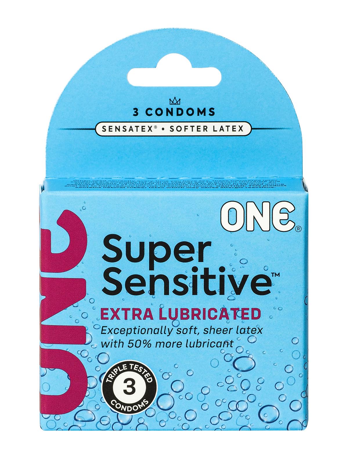 Набор ультратонких презервативов One Super Sensitive 3 шт.