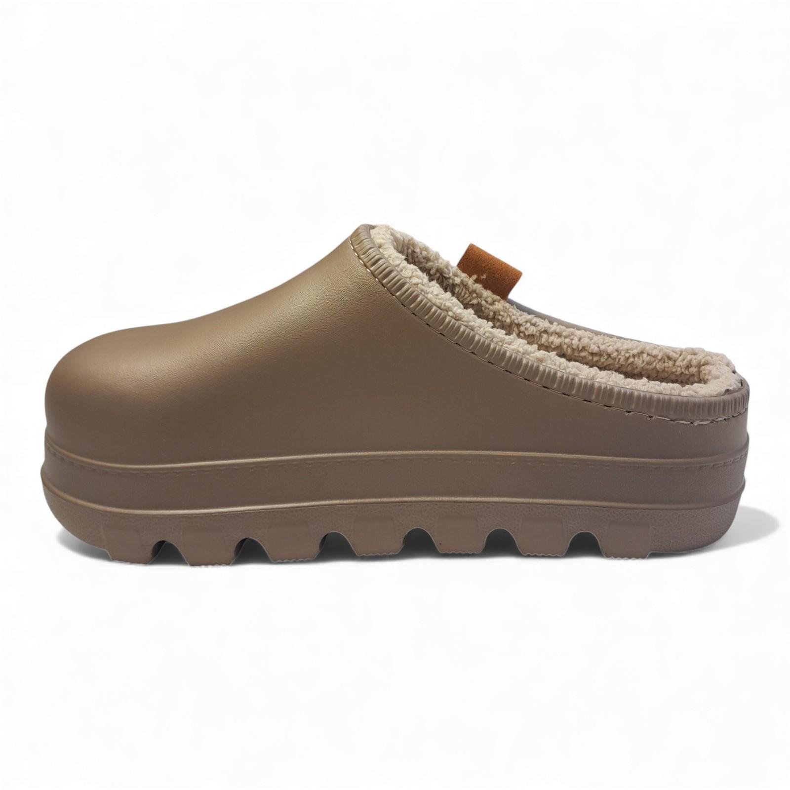 Сабо женские утепленные GIPANIS р. 39 25 см Темно-бежевый (2819829754) - фото 7