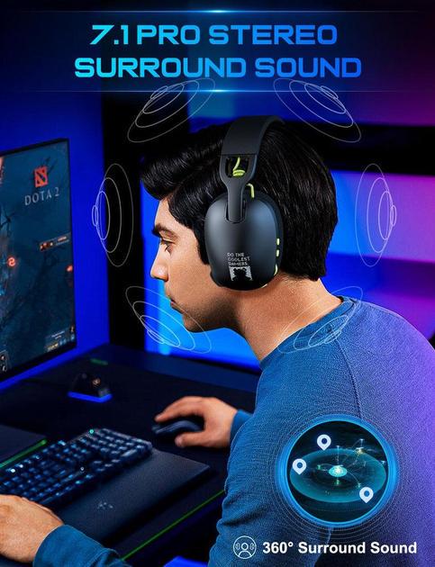 Наушники беспроводные Onikuma B2 Black - фото 3 Наушники беспроводные Onikuma B2 Black - фото 3