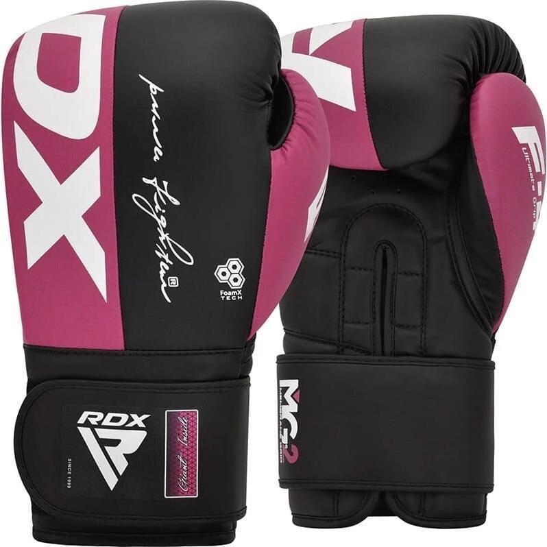 Рукавички боксерські RDX BOXING GLOVES REX F4 р. 12 Рожево-чорний (BGR-F4P)