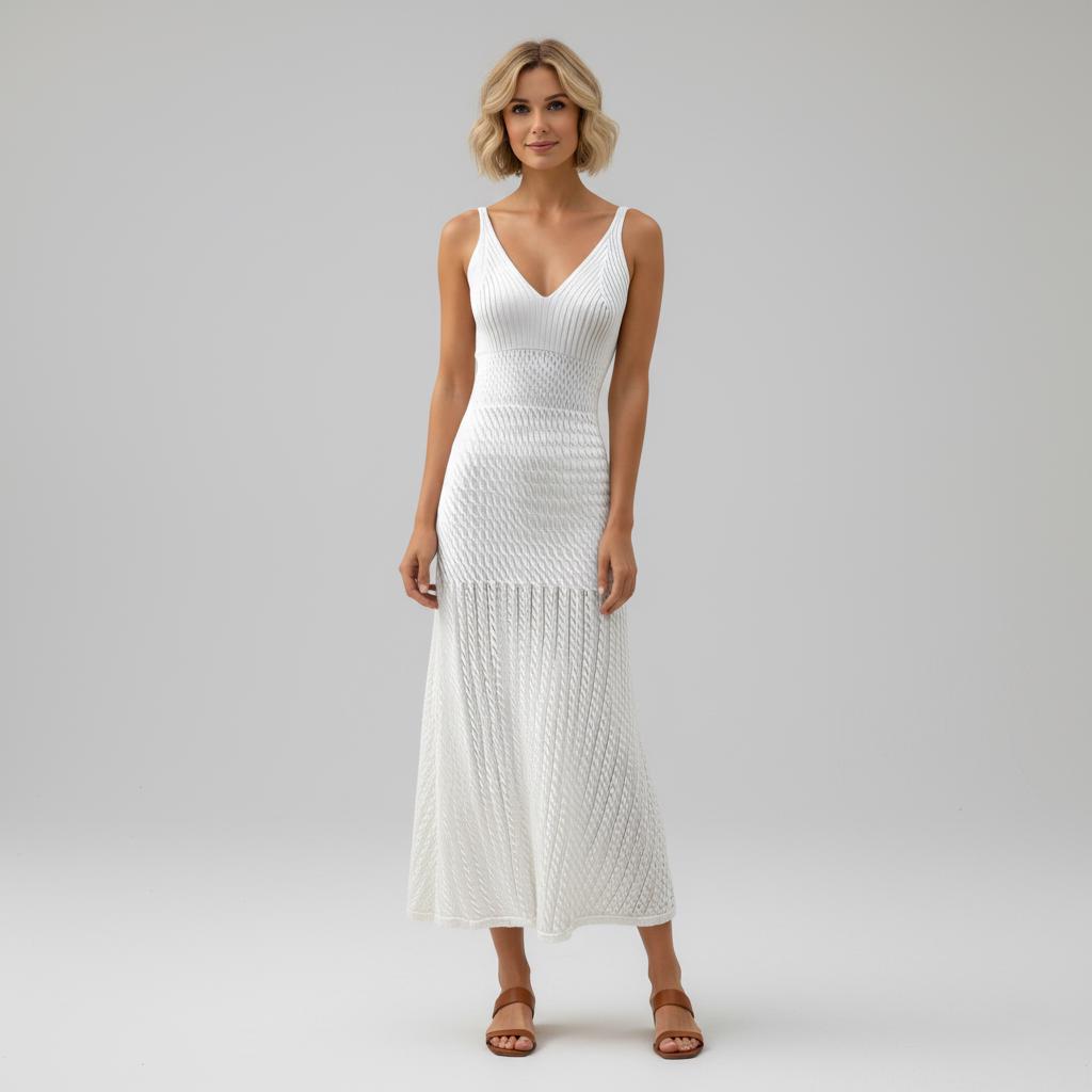 Платье контрасное трикотажное L (MH-38) - фото 3