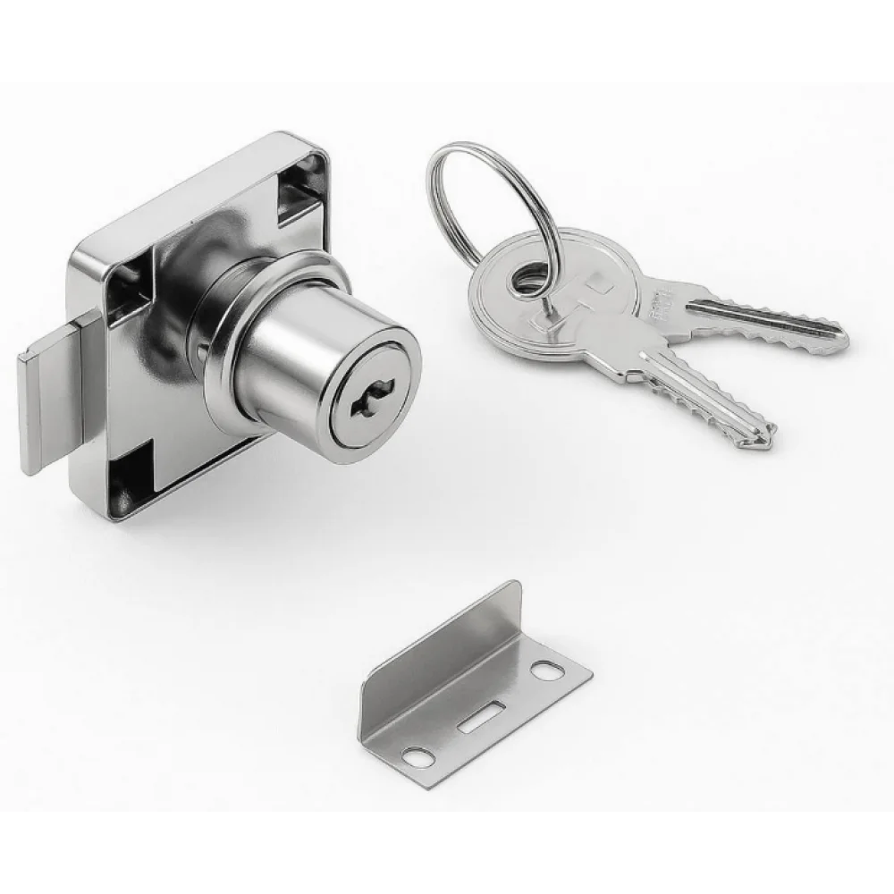 Меблевий замок GTV врізний 138 2 ключі Хром (ZM1302) Меблевий замок GTV врізний 138 2 ключі Хром (ZM1302)