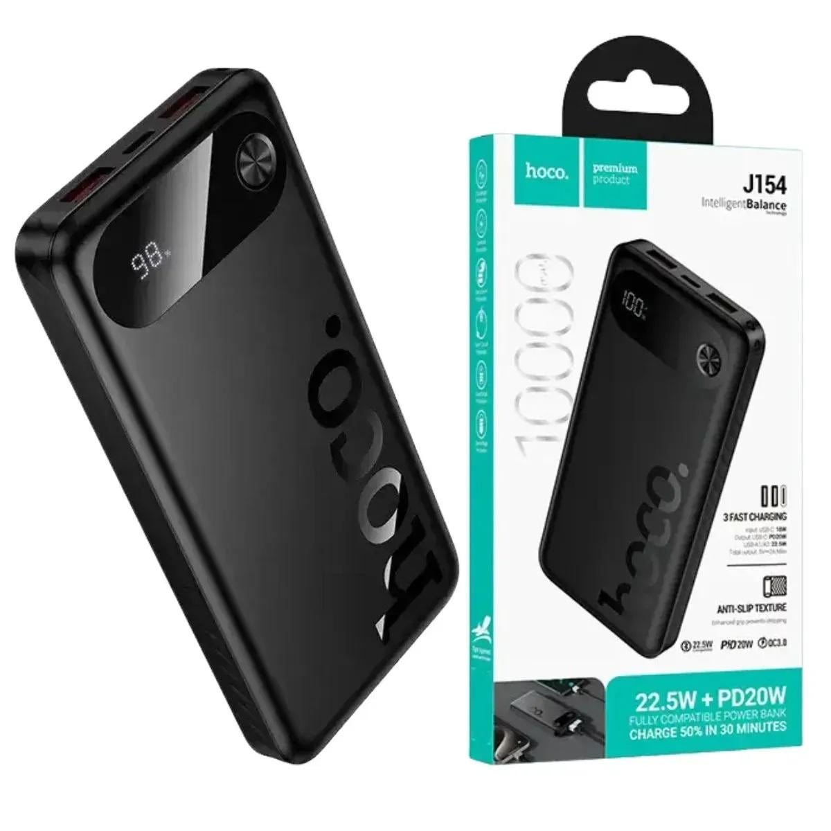 Повербанк с быстрой зарядкой PD20W Hoco J154 Victorious 10000 mAh 2USB + Type-C 22,5W (37823559)