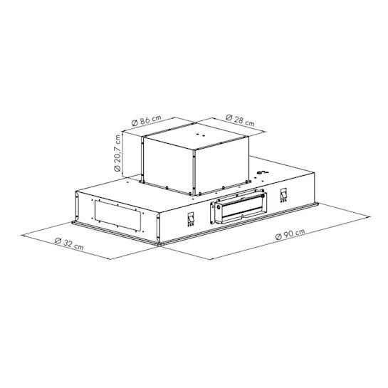 Вытяжка кухонная KLARSTEIN High Line 3 уровня пульт 410 м3/ч 75 Вт 90 см Черный (10033054) - фото 3