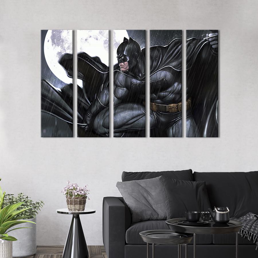 Модульная картина из 5 частей The Dark Knight DC UNIVERSE 132x80 см (689-51)