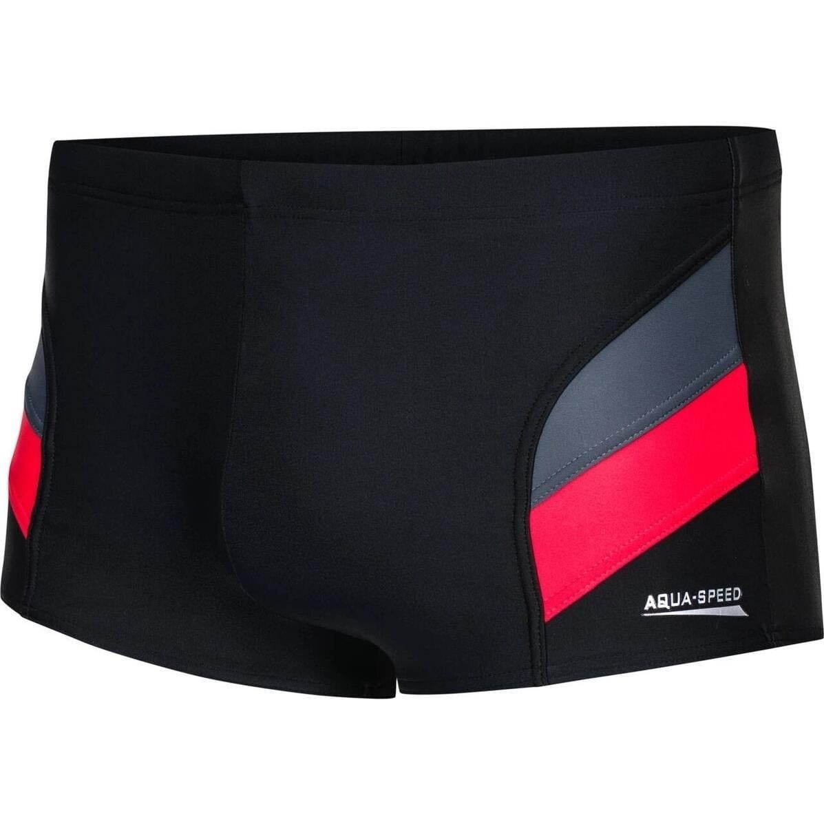 Плавки-боксеры Aqua Speed ​​ARON 5XL Черно-красно-серый (338-16)
