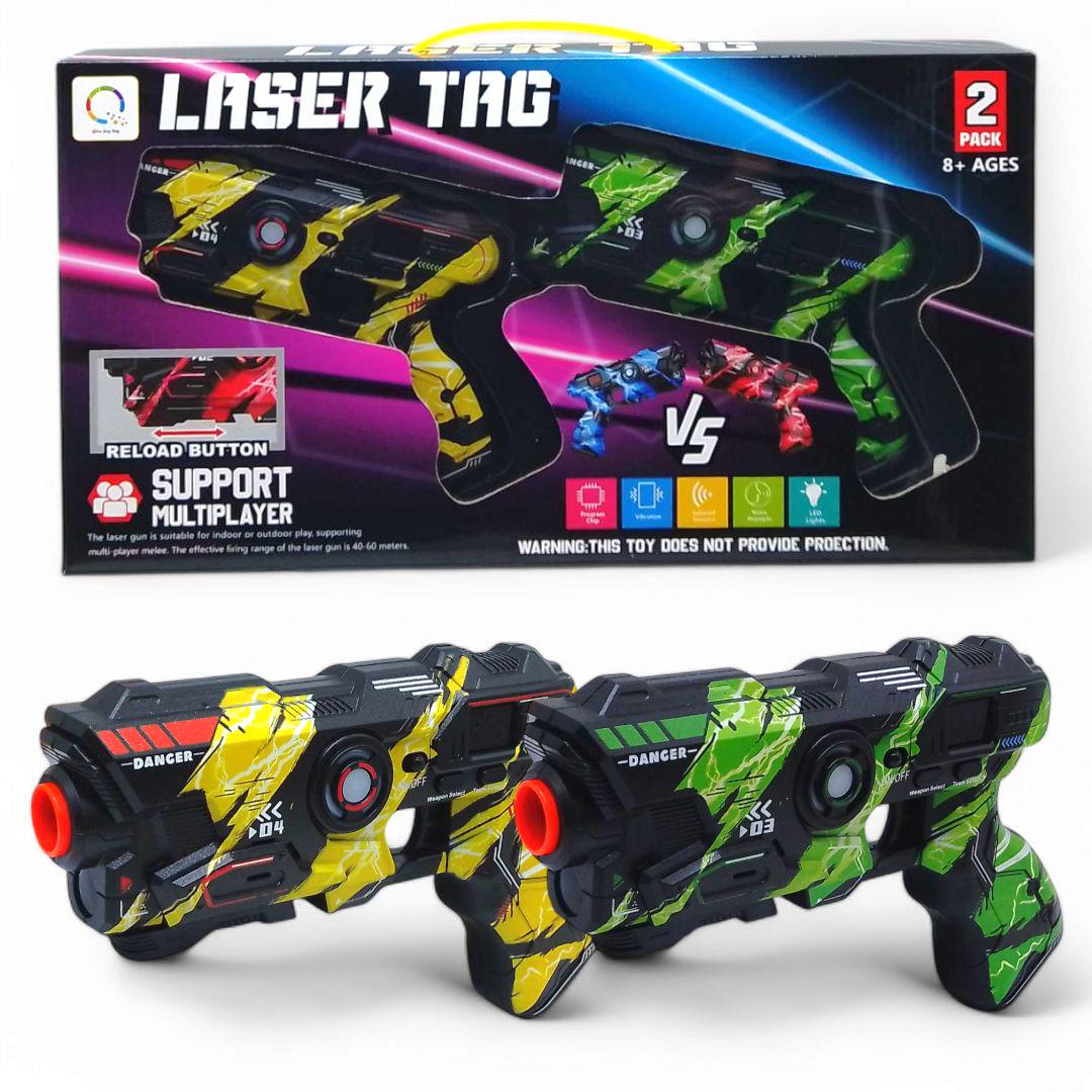 Набор детских бластеров Laser Tag Зеленый/Желтый (258857)